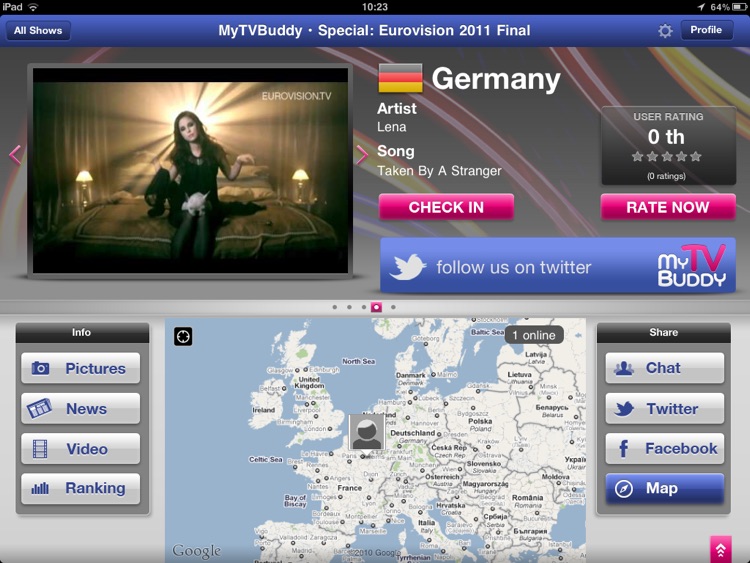 MyTVBuddy - Eurovision 2011 Launch Edition