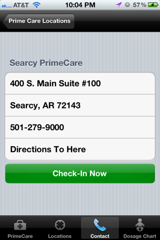 PrimeCare Medical Center Mobile App iPhone screenshot