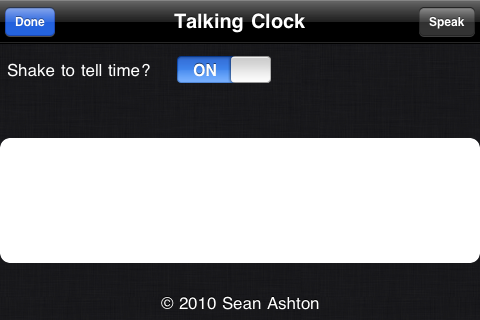 TalkingClock screenshot 2