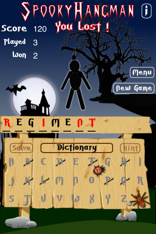 Spooky Hangman screenshot 4