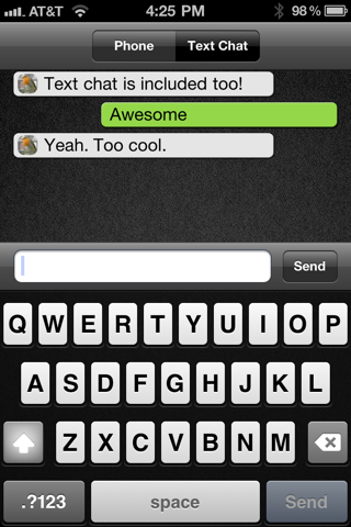 Screenshot #3 pour GamePhone - Free voice calls and text chat for Game Center