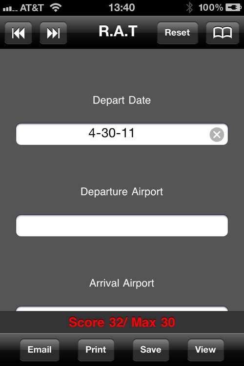 SMS- Flight Risk Assessment Tool - Chantilly Air