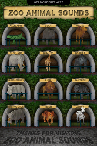 Screenshot #2 pour Zoo Animal Sounds