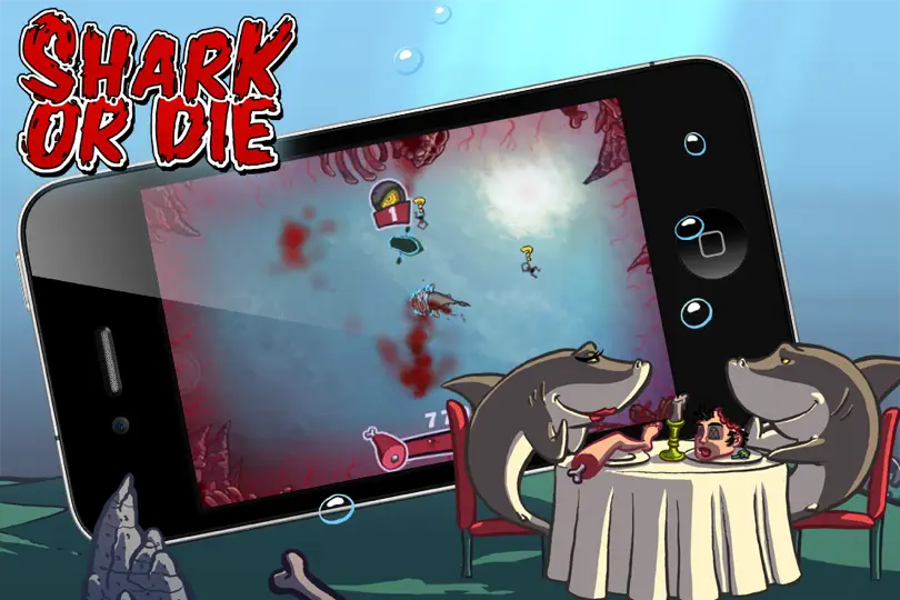 Capture d'écran de Shark Or Die sur iPhone 4