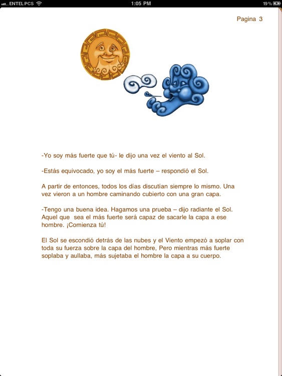 The wind and the sun - An Aesop's Fable