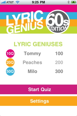 Lyric Genius - 60s Edition