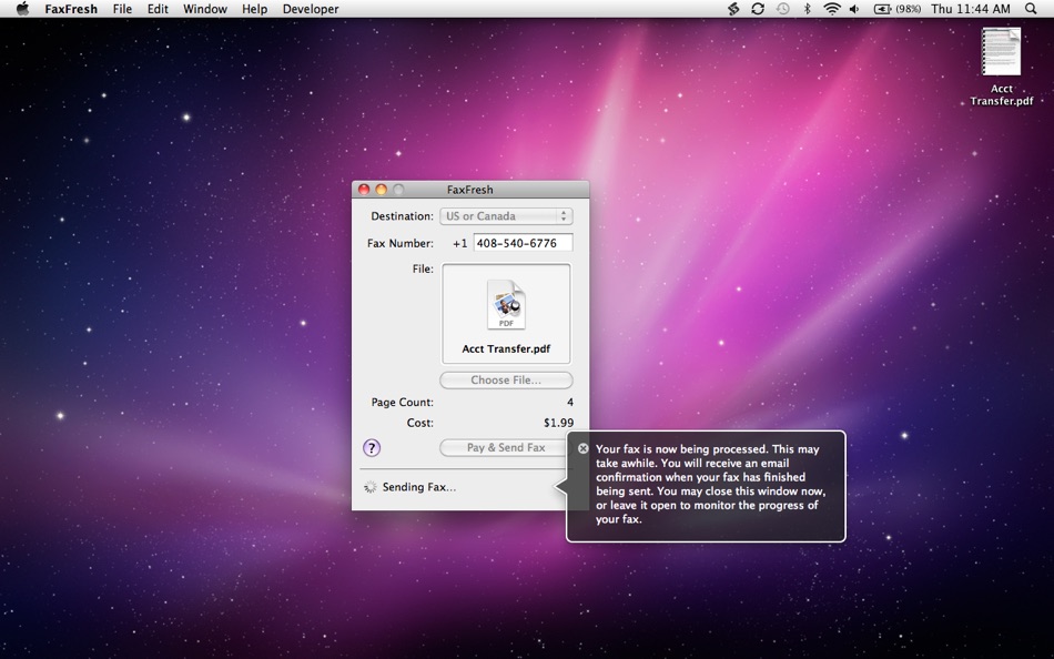 #3. FaxFresh for Mac OS X (macOS) 由: Purple Cover, Inc.