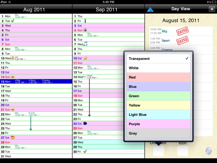 3 Months Calendar (sync with Google Calendar™) screenshot-4