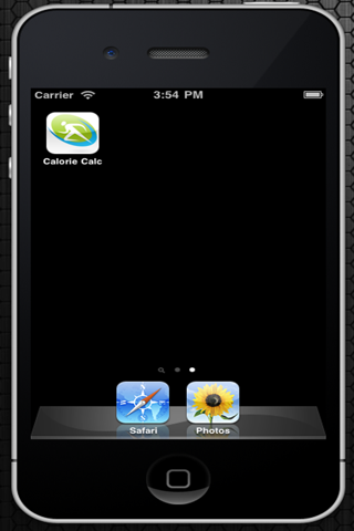 Calories Calculator app screenshot