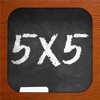 Flash Cards - 5x5 multiplication tables