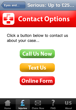 The Injury Lawyers iPhone screenshot