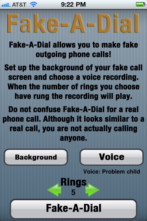 Fake-A-Dial