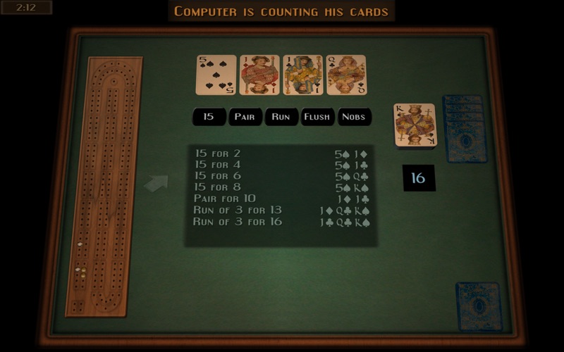 Screenshot #1 pour GrassGames Cribbage