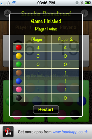 Snooker Scoreboard screenshot 4