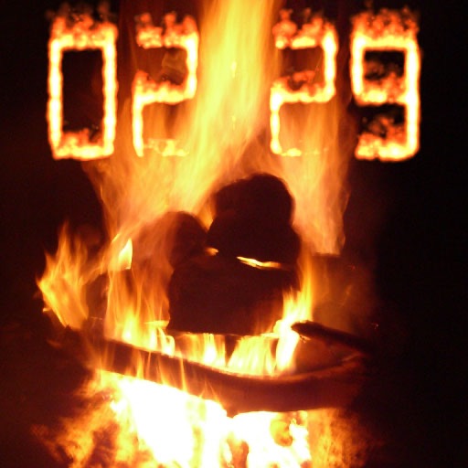 Digital photo frame (in fire!) Lite icon