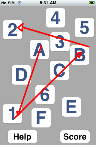 Alternating Trail Making Test screenshot 3