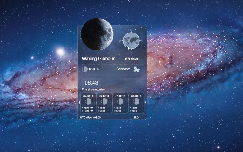 moon phase gadget iphone screenshot 2