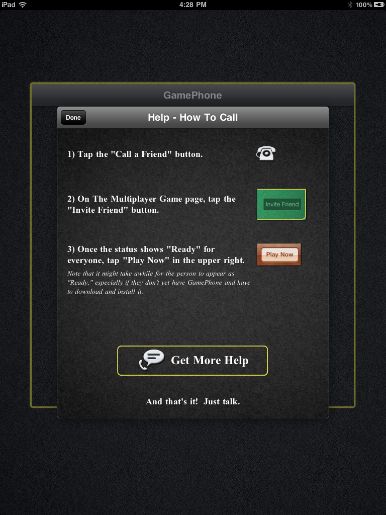 GamePhone - Free voice calls and text chat for Game Center screenshot 8