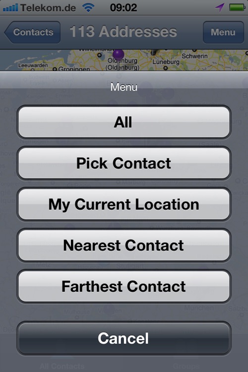 MyContacts Map