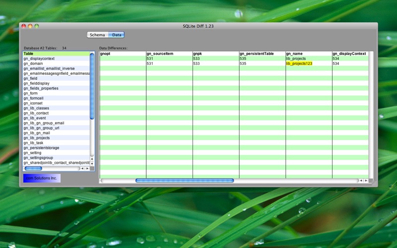 Screenshot #3 pour SQLite Diff