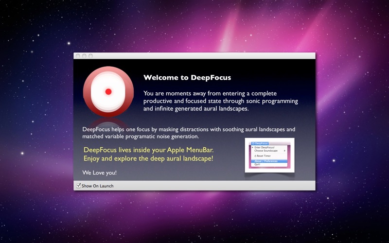 Screenshot #2 pour DeepFocus - Aural Productivity and Concentratio...