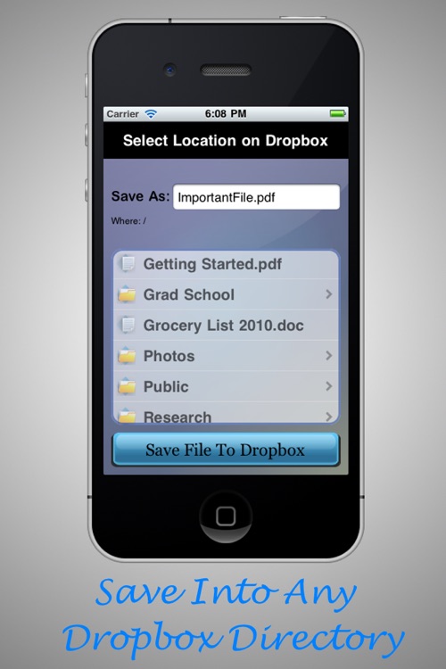 Save To Dropbox