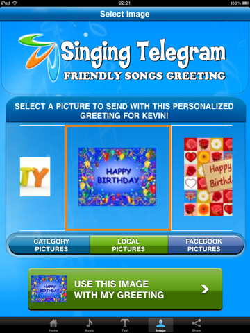 Singing Telegram- HD screenshot 3