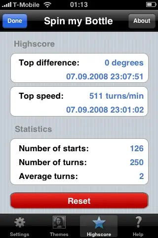 Capture d'écran de Spin My Bottle sur iPhone 5