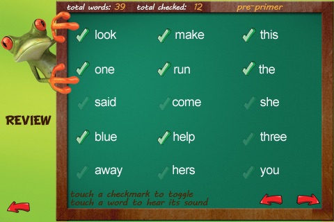 A Sight Words Read and Spell app with checkmark and review - FREE screenshot-3
