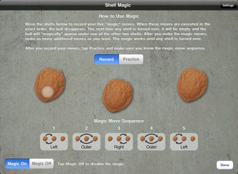 Shell Magic app screenshot 2