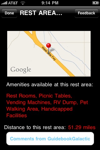 Rest Area Finder
