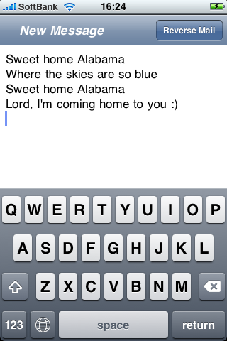 ReverseMailFree iPhone screenshot