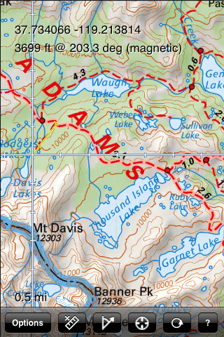 Yosemite National Park Recreation Map screenshot 3