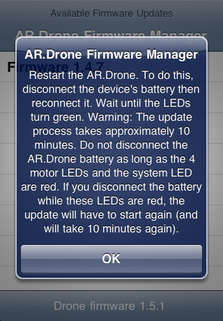 firmware manager for ar.drone problems & solutions and troubleshooting guide - 1