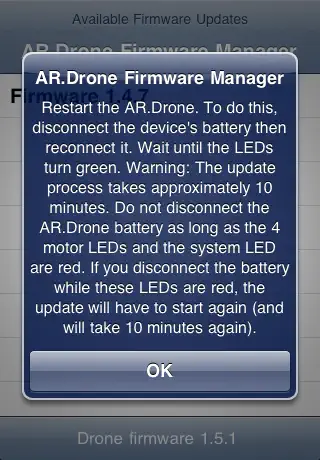 Скриншот Firmware Manager For AR.Drone на iPhone 4