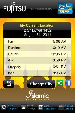 Islamic Prayer timings by Fujitsu screenshot 3