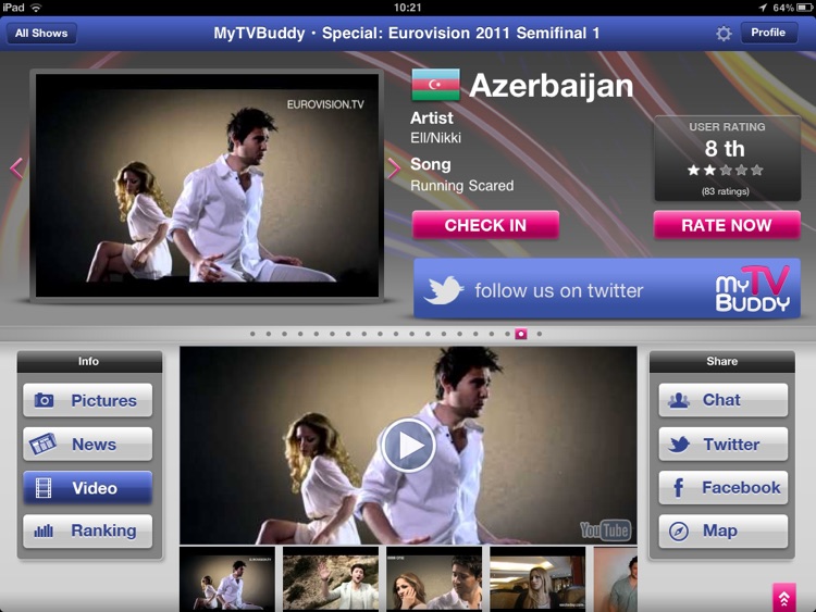 MyTVBuddy - Eurovision 2011 Launch Edition