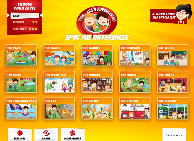 Tom & Lea's adventures: Spot the differences - Learn while p(圖1)-速報App