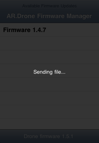 firmware manager for ar.drone iphone screenshot 3