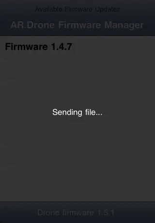 Скриншот Firmware Manager For AR.Drone на iPhone 3