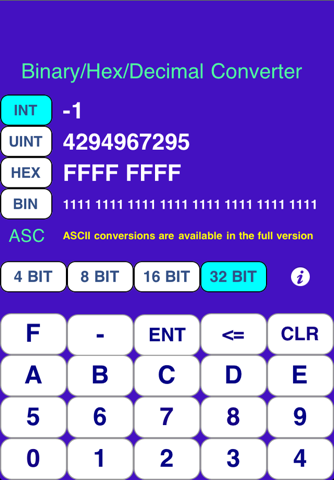 iConvert Hex Decimal Binary Lite screenshot 3