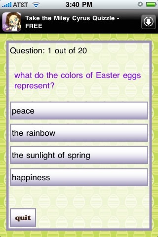 An Easter Quizzle™ screenshot 2