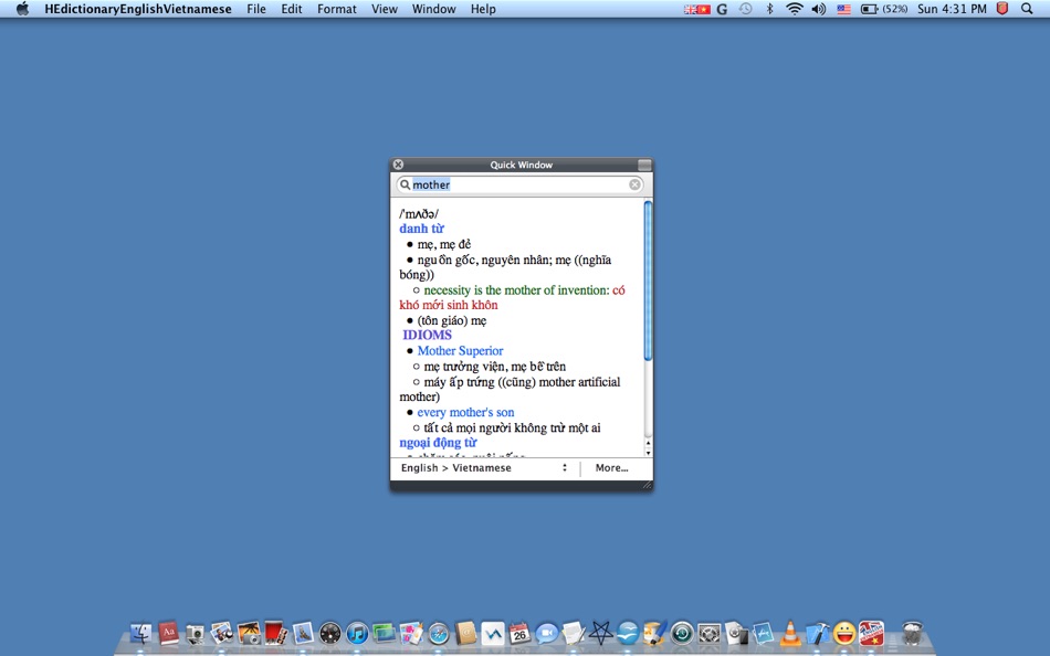 #3. HEDict English Vietnamese (macOS) 由: PPCLINK Software