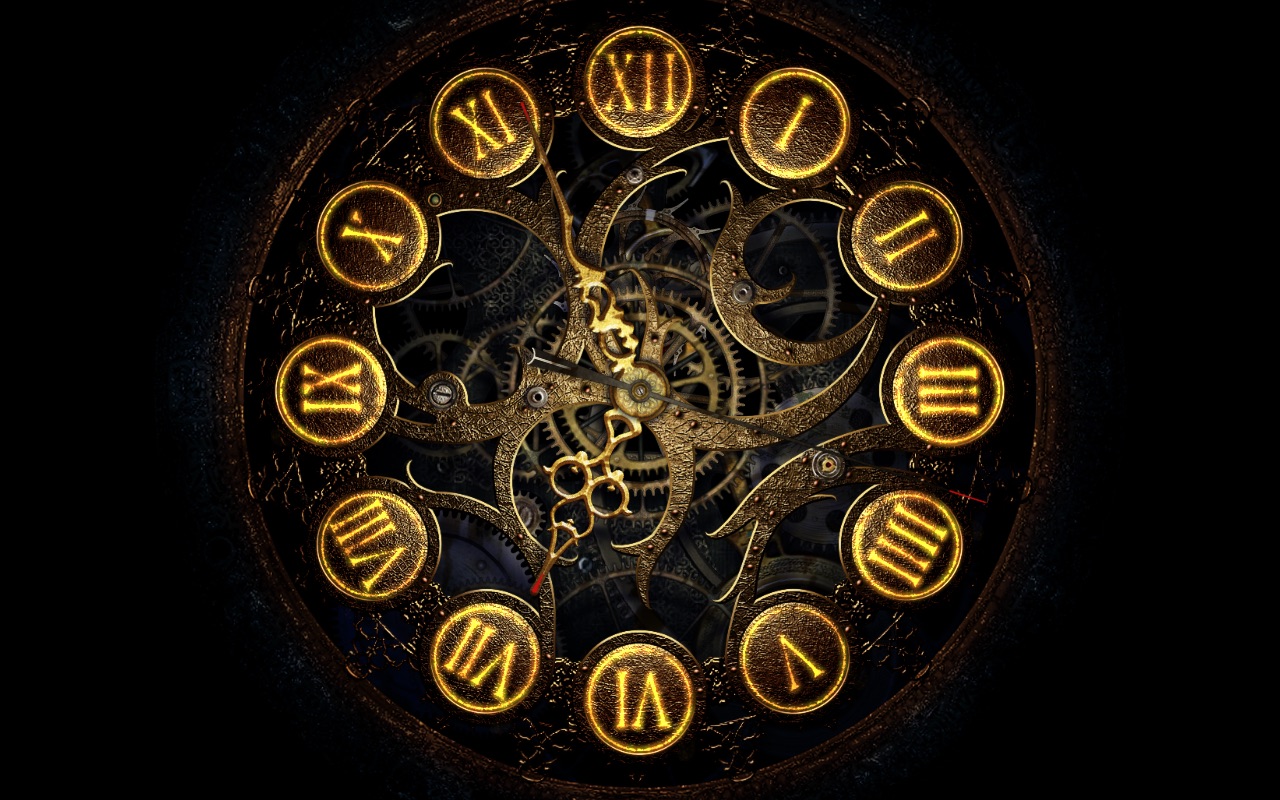 Screenshot do app Mechanical Clock 3D