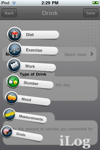 iLog1 screenshot 4