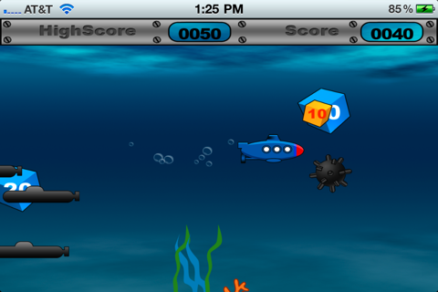 Submarine Game HD Lite screenshot 3