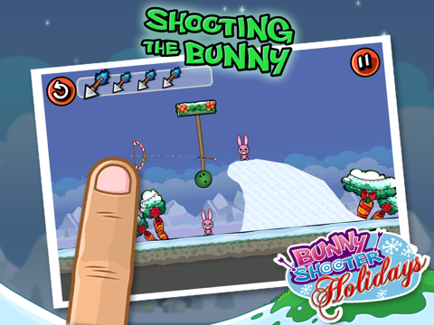 Screenshot #4 pour Bunny Shooter Christmas - a Free Game by the Best, Cool & Fun Games