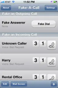 Fake-A-Call ™ iphone resimleri 1