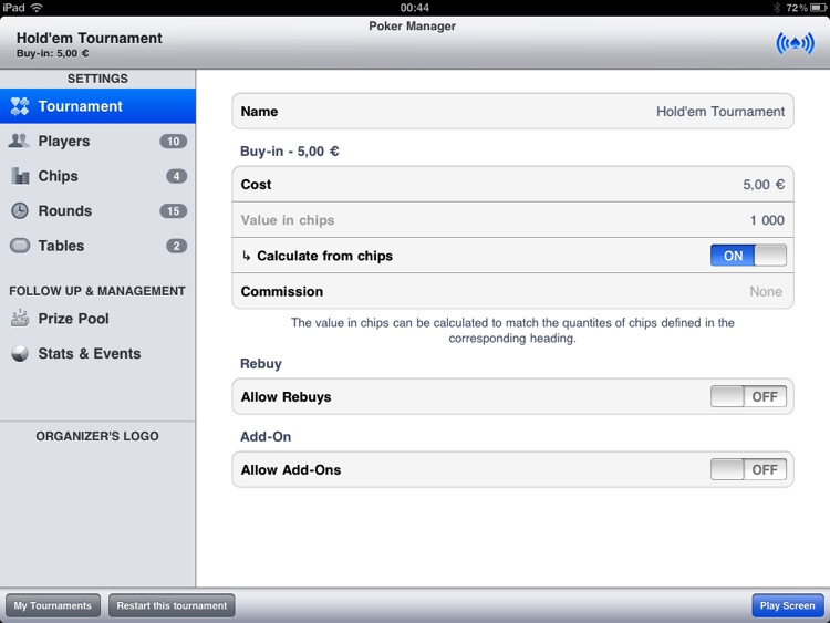 Poker Manager for iPad screenshot-3