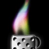 multi color concert lighter with lightning